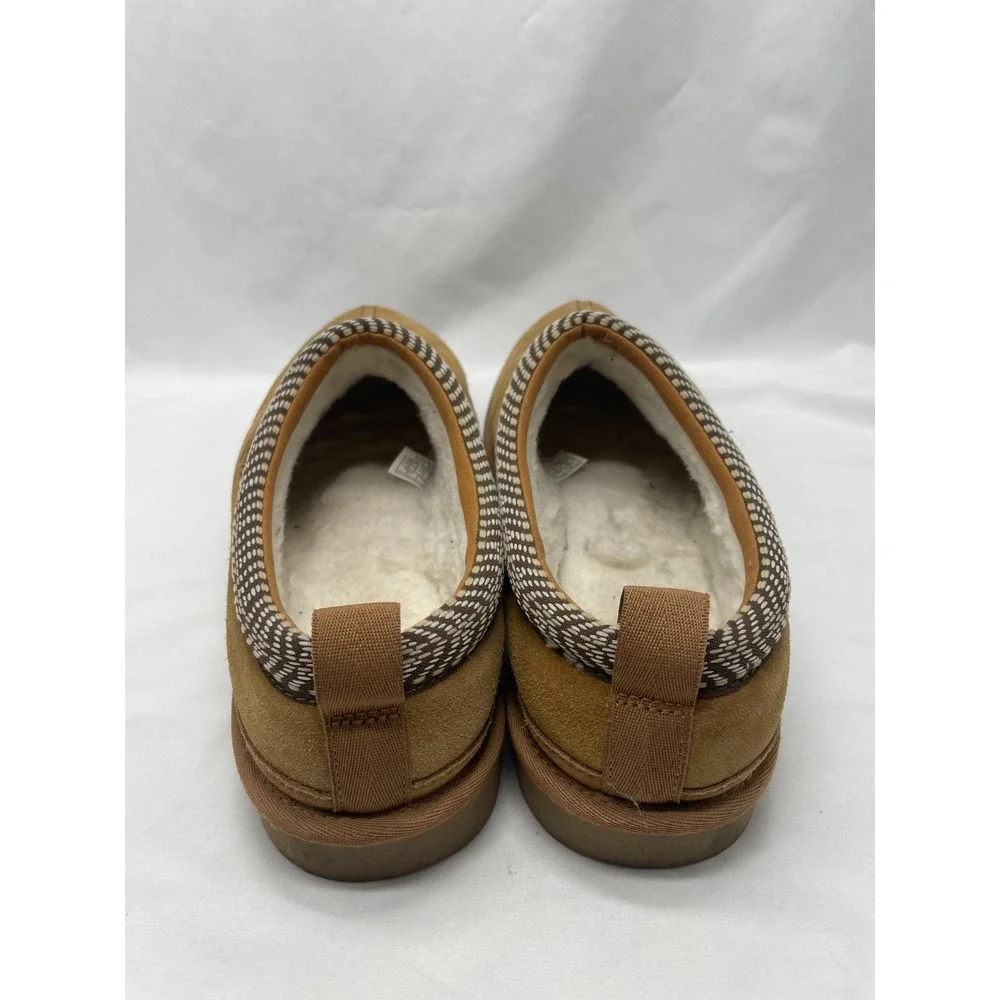 Koolaburra By UGG Burree Slippers Mens 12 Chestnut Brown Suede Slippers 1159690